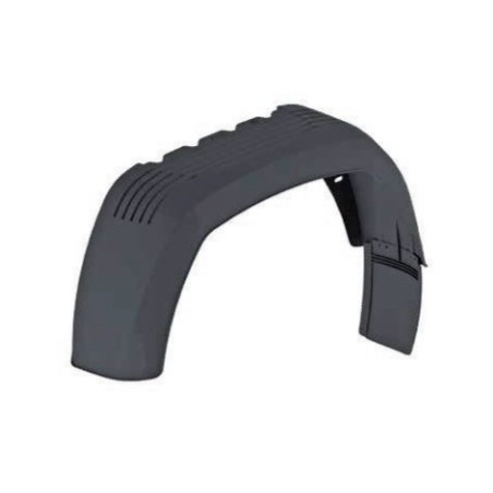 Mudguard with mud flap